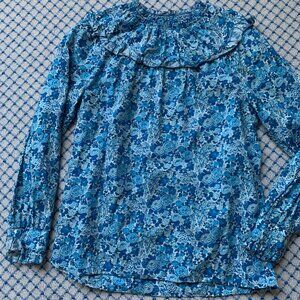 J Crew Liberty prints top